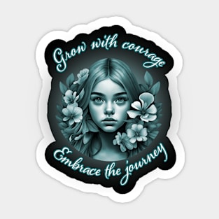 Courage girl Sticker